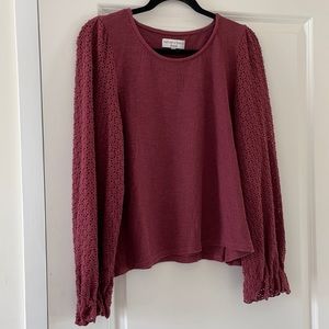 Madewell Eyelet Detail Long Sleeve